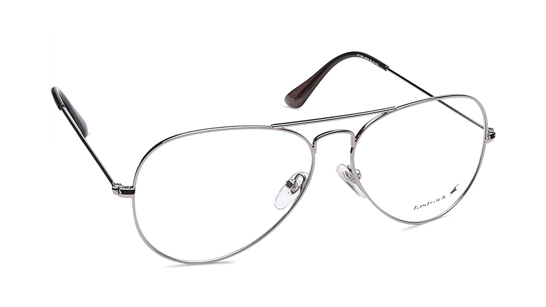 Silver Aviator Rimmed Eyeglasses