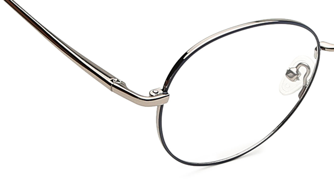 Grey Round Rimmed Eyeglasses