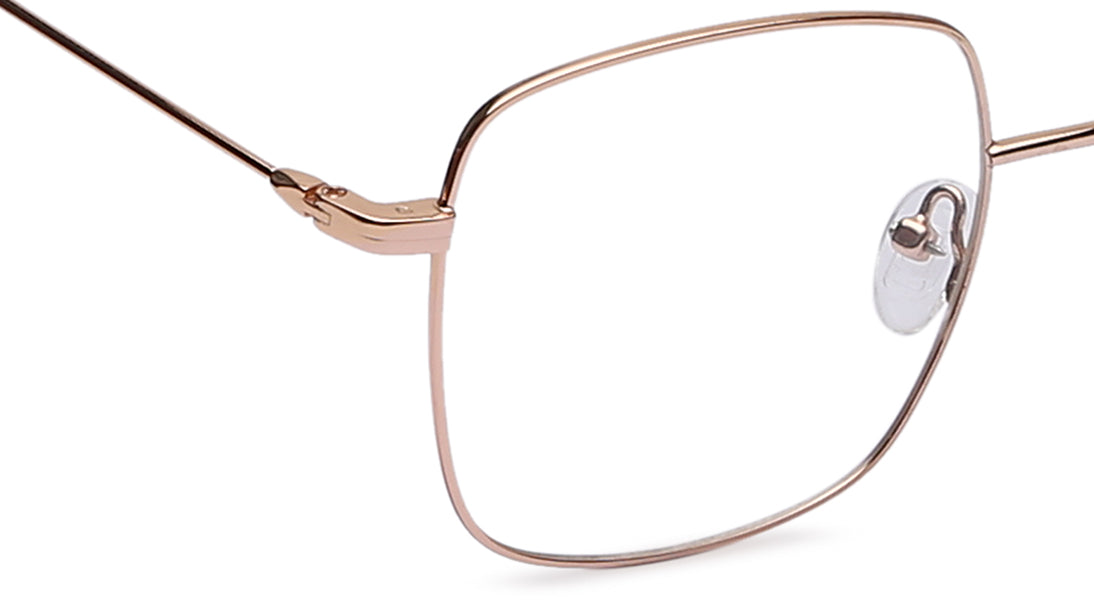 Rose Gold Bugeye Rimmed Eyeglasses