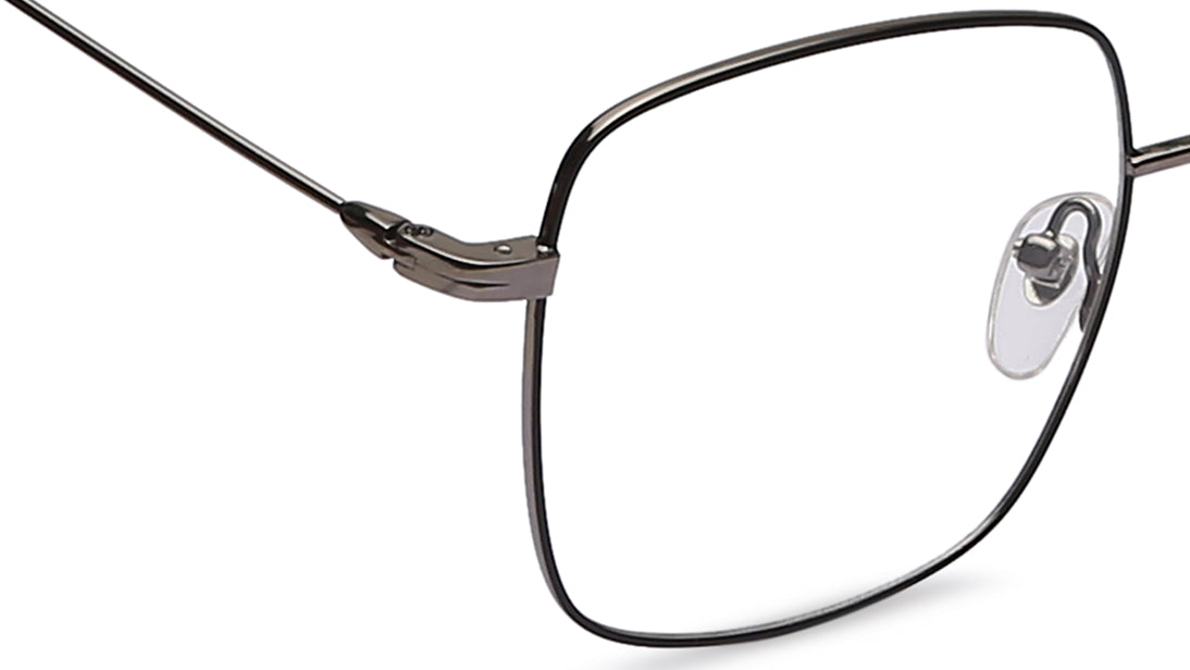 Grey Bugeye Rimmed Eyeglasses