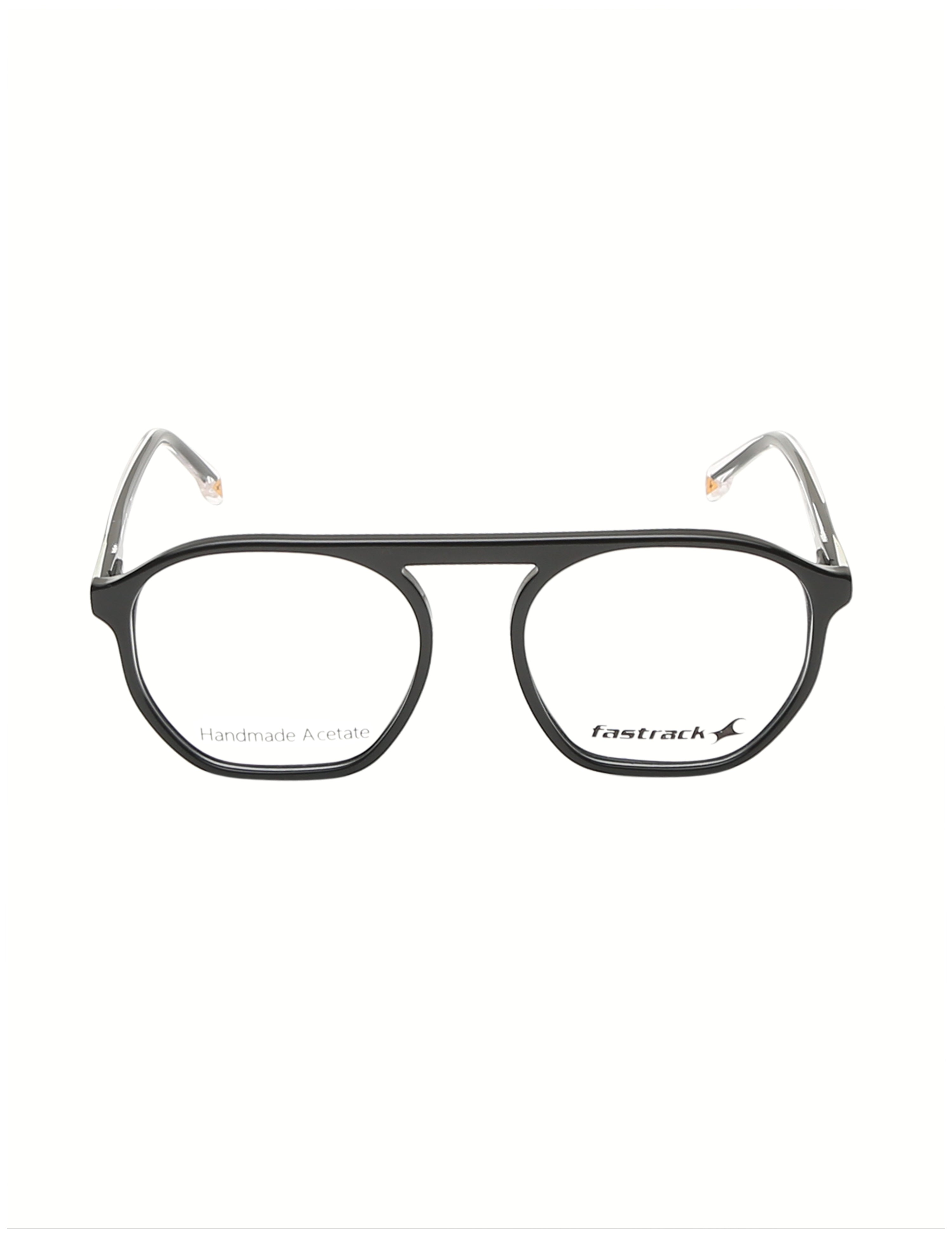 Clear And Black Aviator Rimmed Eyeglasses