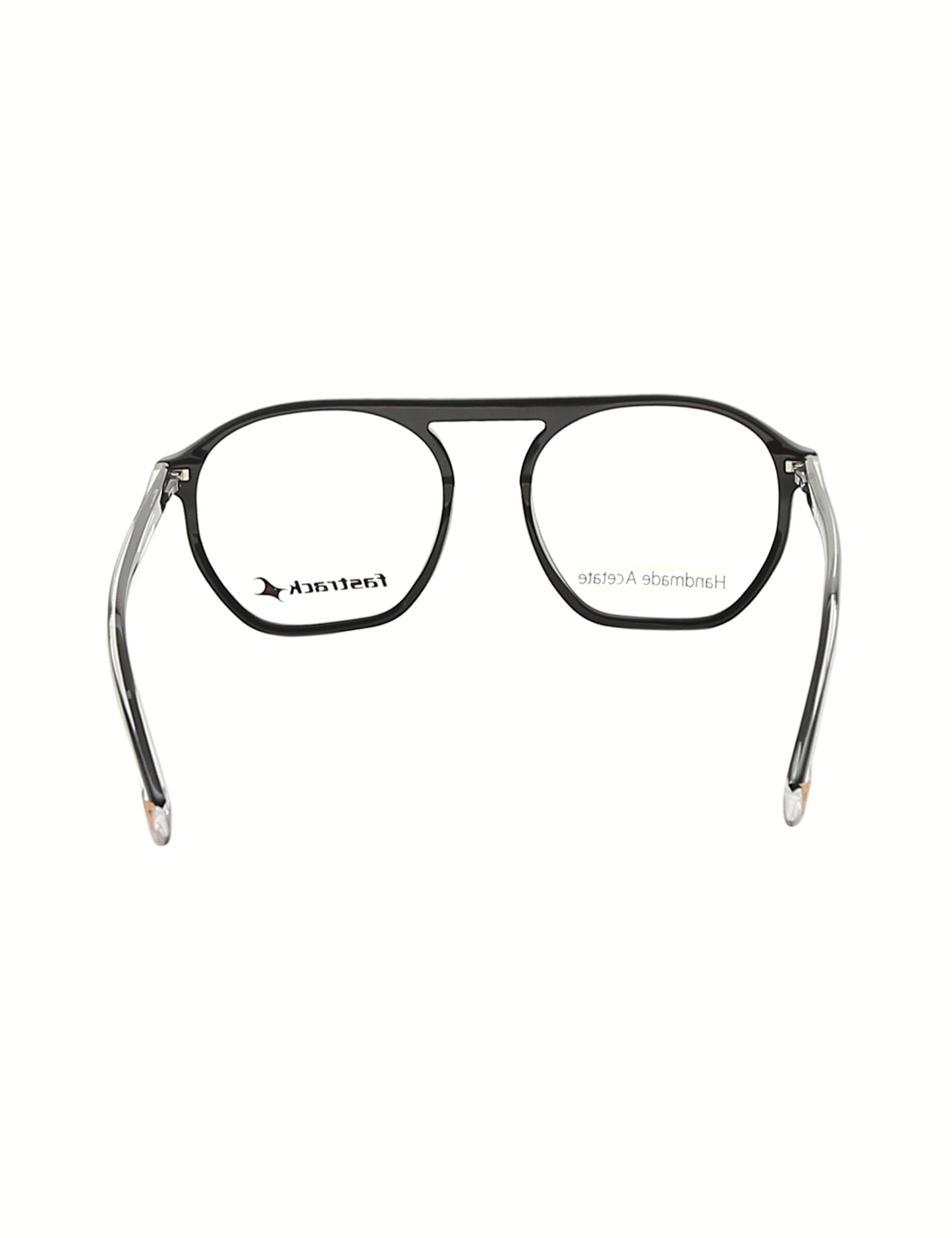 Clear And Black Aviator Rimmed Eyeglasses