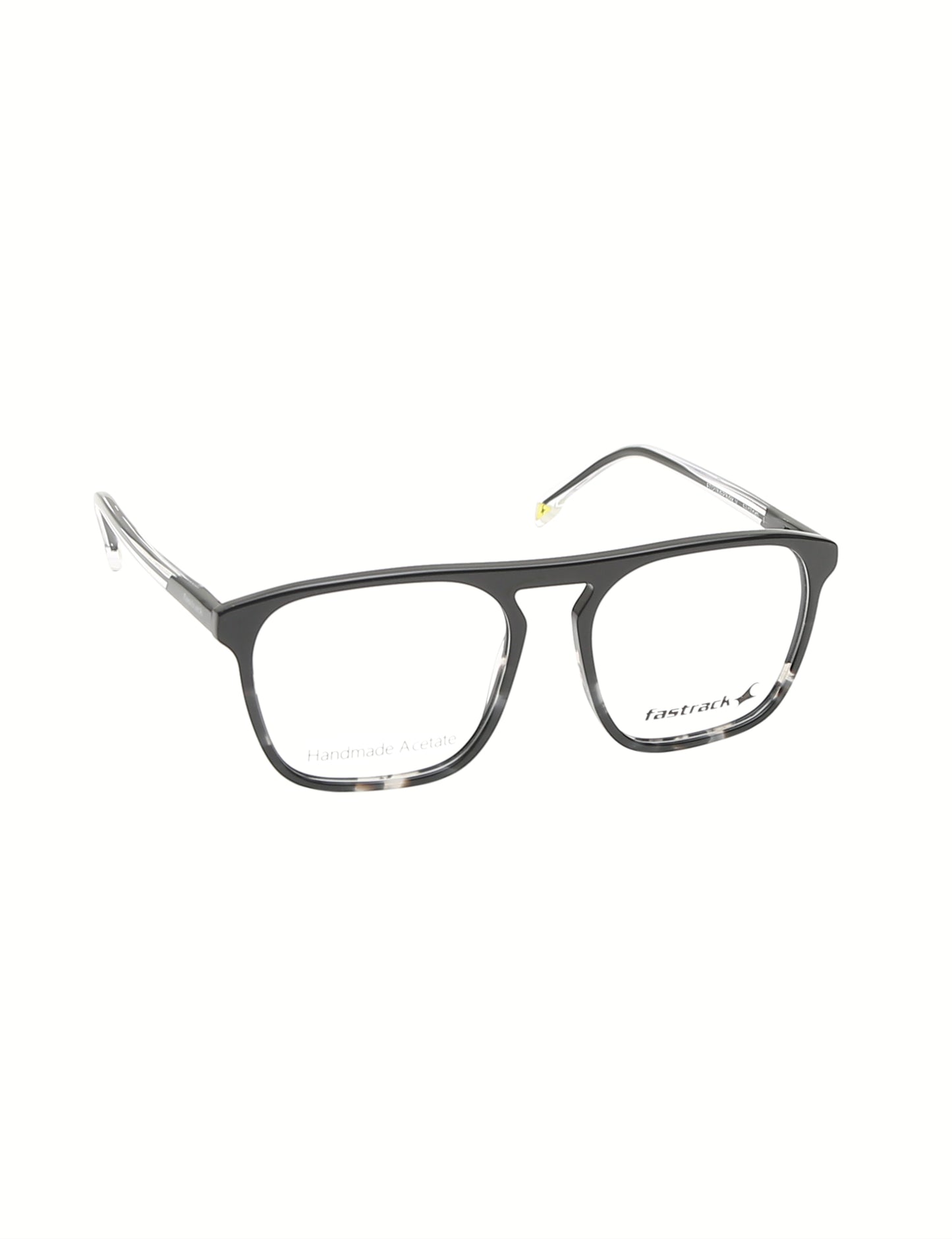 Clear And Black Navigator Rimmed Eyeglasses