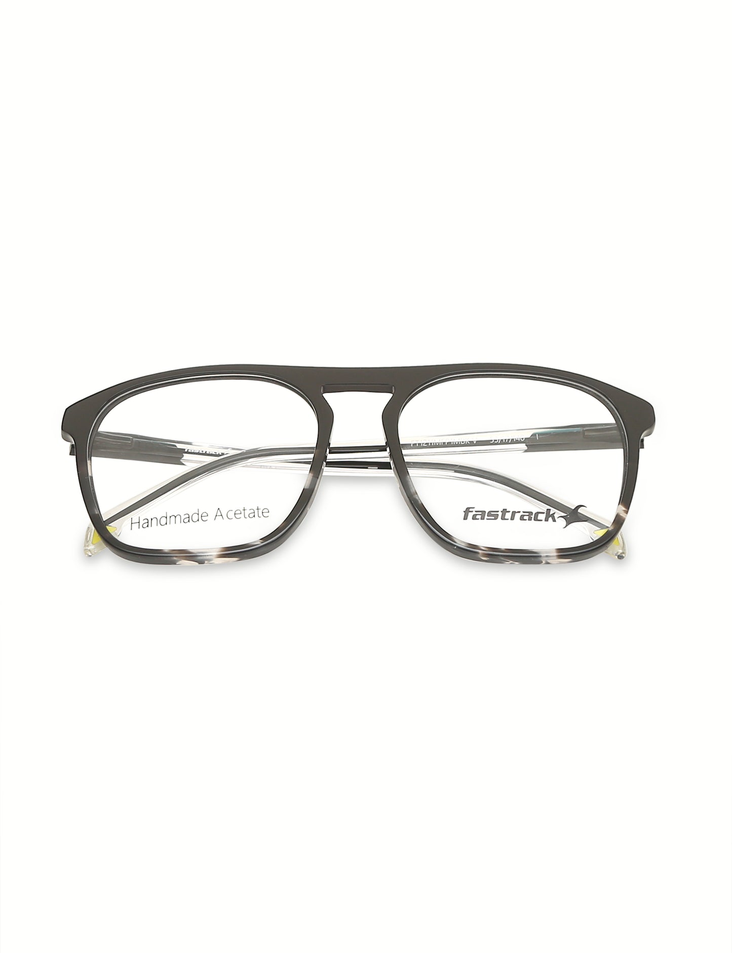 Clear And Black Navigator Rimmed Eyeglasses