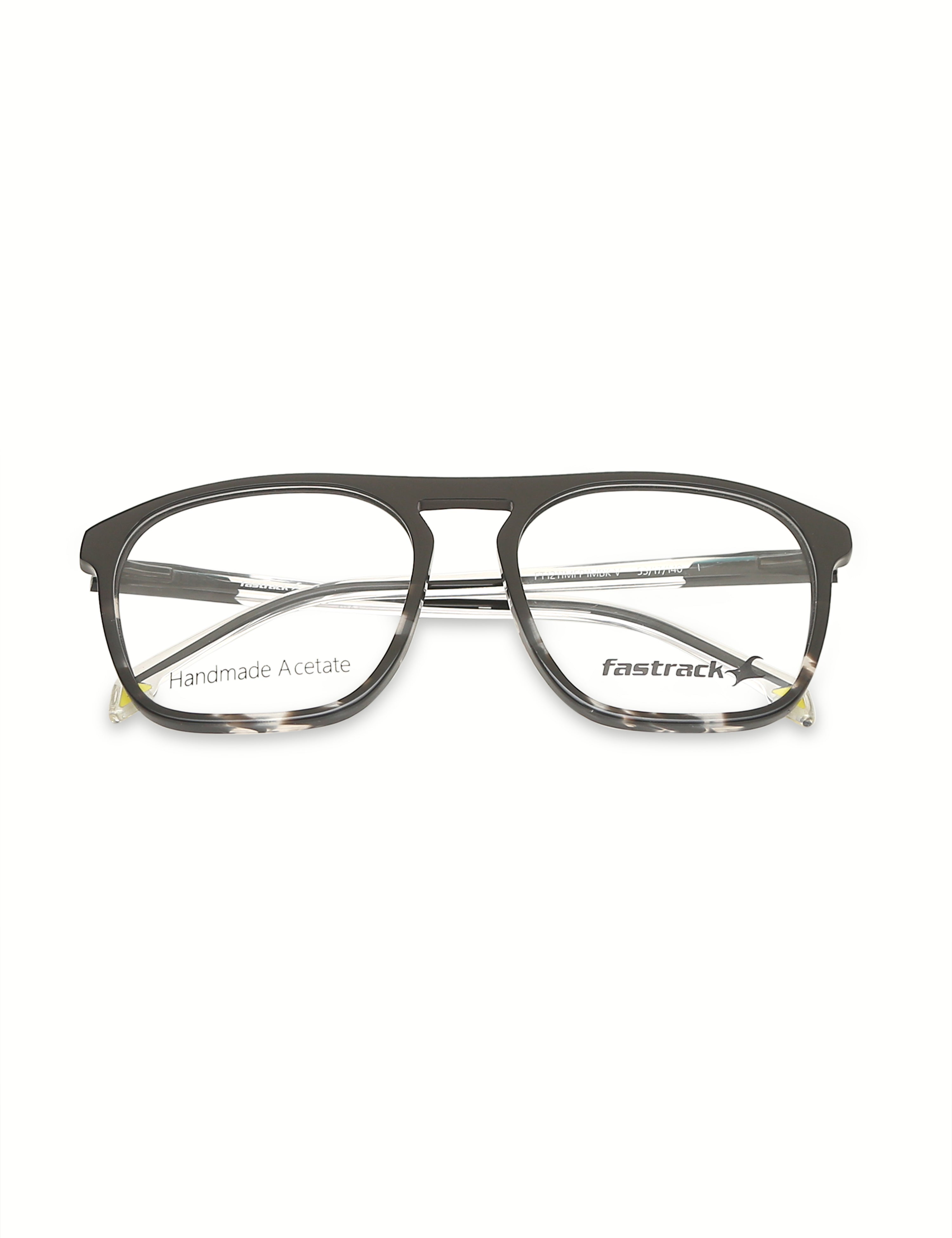 Clear And Black Navigator Rimmed Eyeglasses