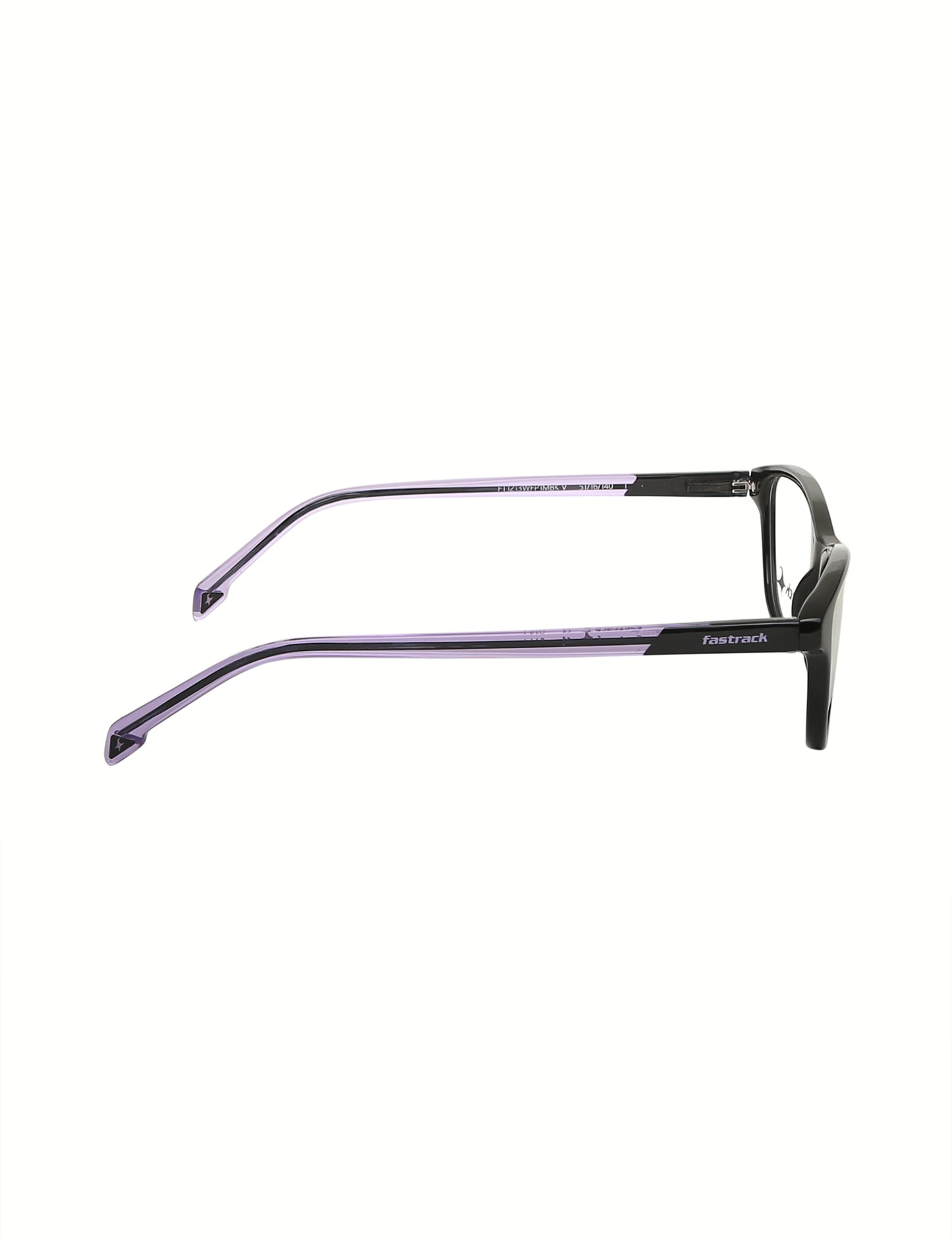 Crystal Purple And Black Cateye Rimmed Eyeglasses