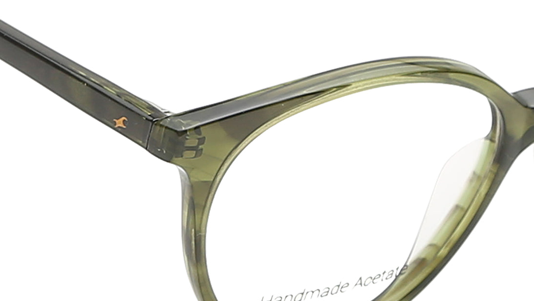 Green Round Rimmed Eyeglasses