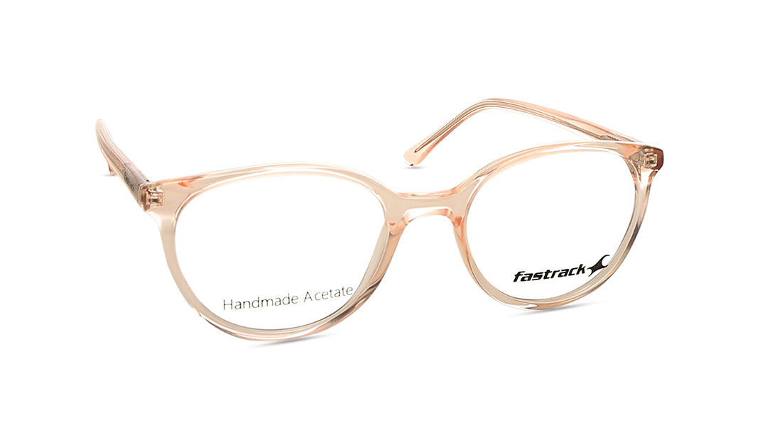 Orange Round Rimmed Eyeglasses