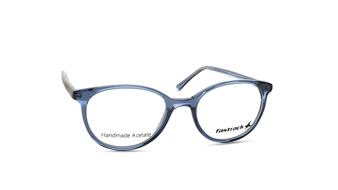 Blue Round Rimmed Eyeglasses