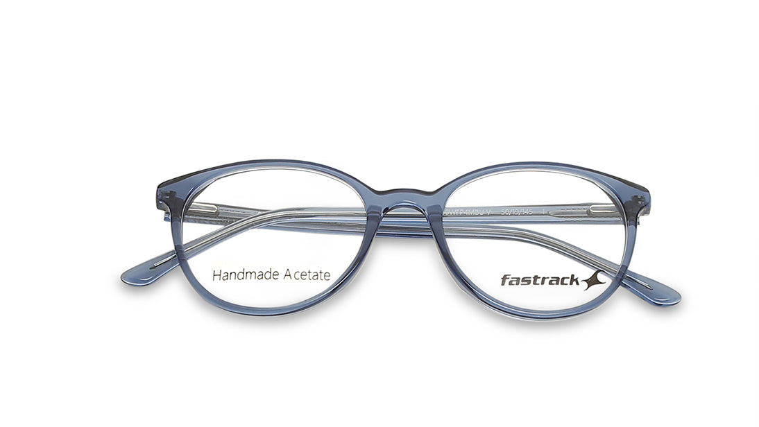 Blue Round Rimmed Eyeglasses