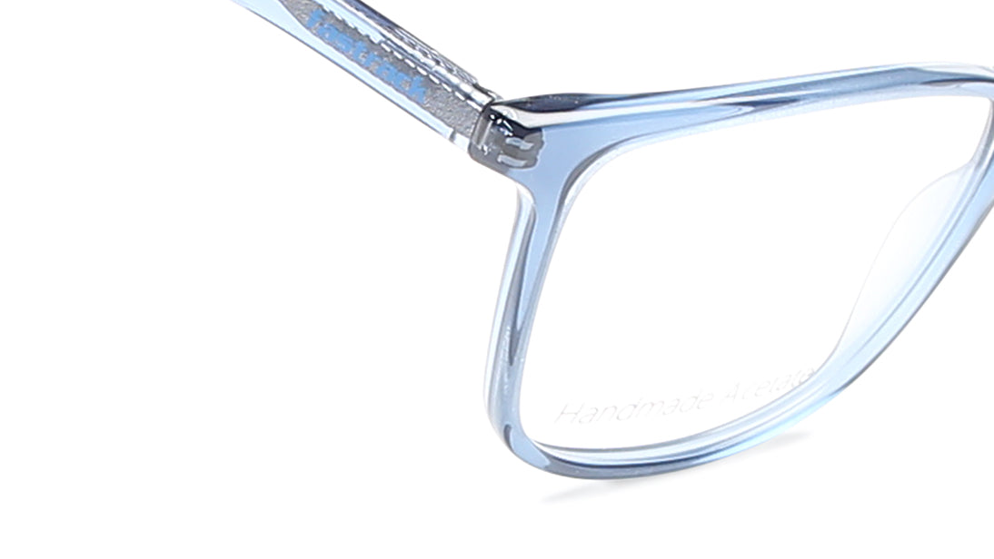 Blue Square Rimmed Eyeglasses