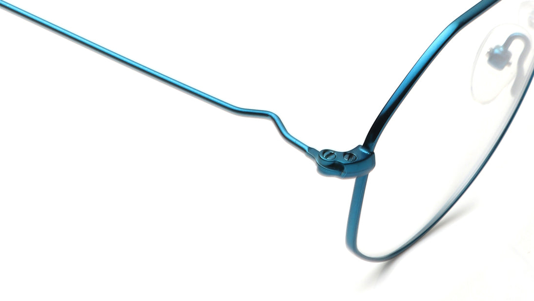 Blue Round Rimmed Eyeglasses