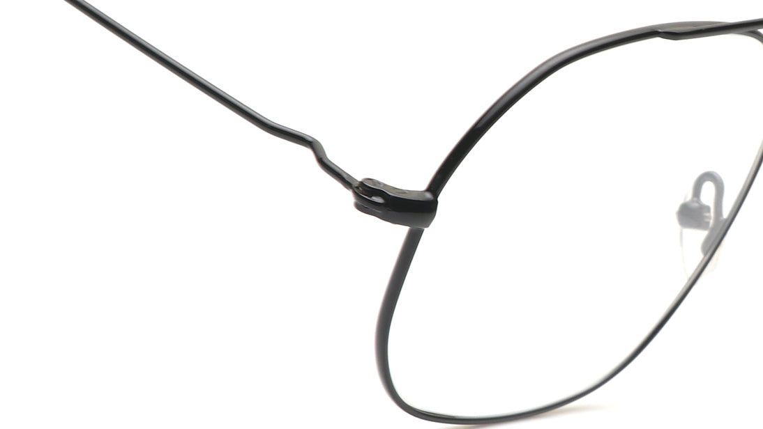 Black Aviator  Rimmed Eyeglasses