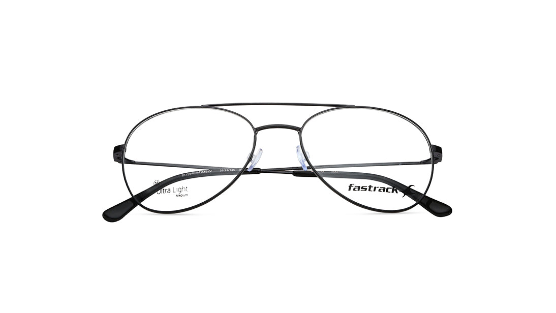 Black Aviator Rimmed Eyeglasses