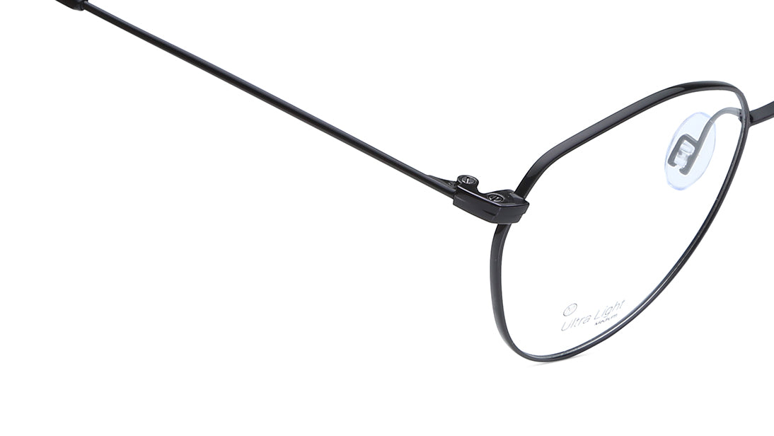 Black Round Rimmed Eyeglasses