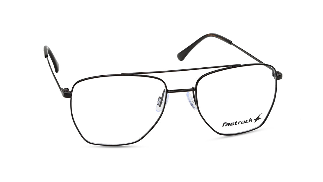 Black Navigator Rimmed Eyeglasses