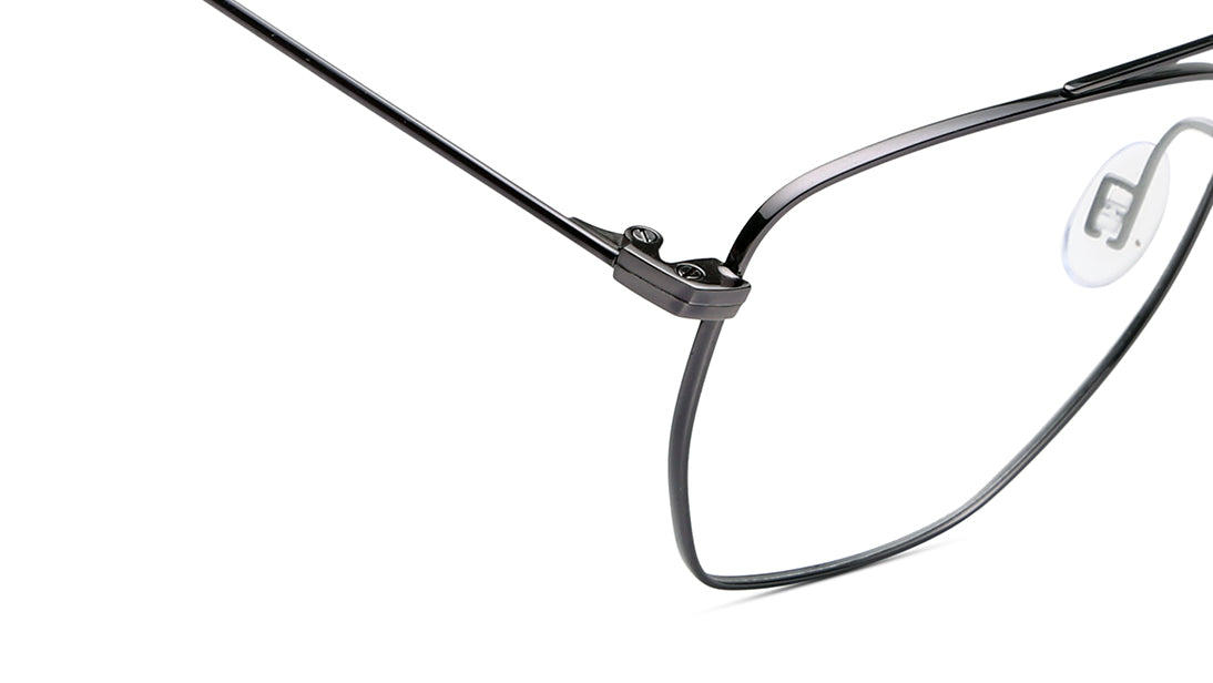 Dark Gun Navigator Rimmed Eyeglasses