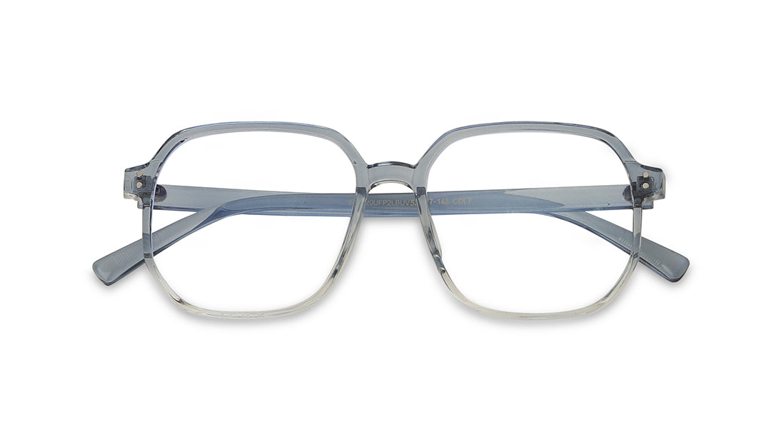 Blue Gradient Bugeye Rimmed Eyeglasses