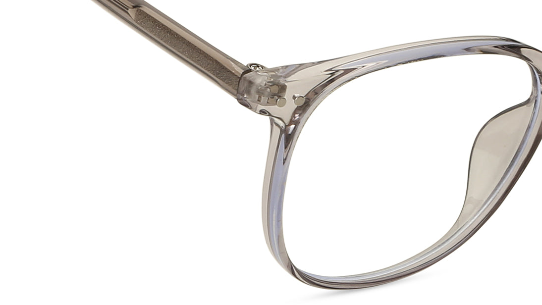 Grey Square Rimmed Eyeglasses