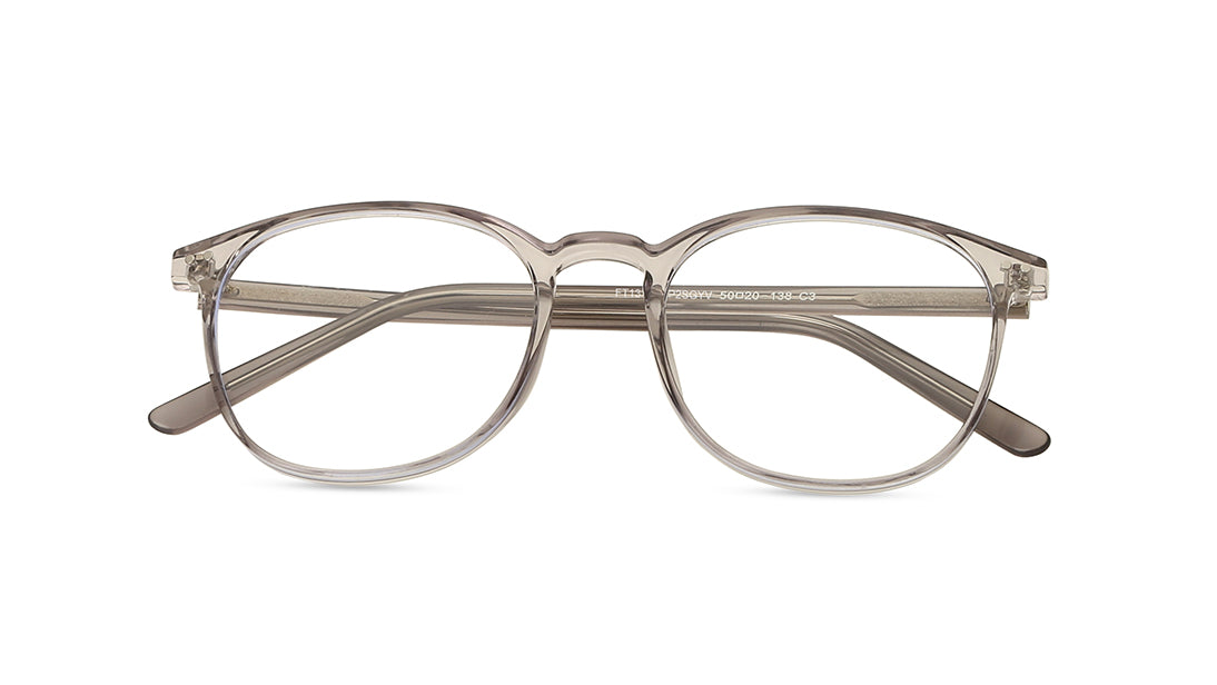 Grey Square Rimmed Eyeglasses