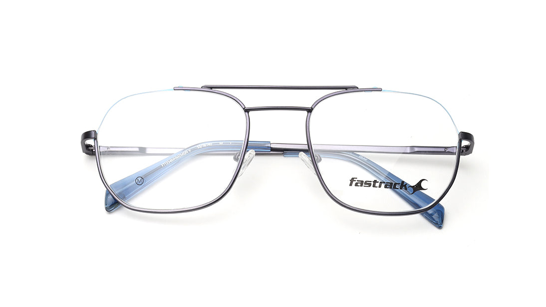 Grey Navigator Rimmed Eyeglasses