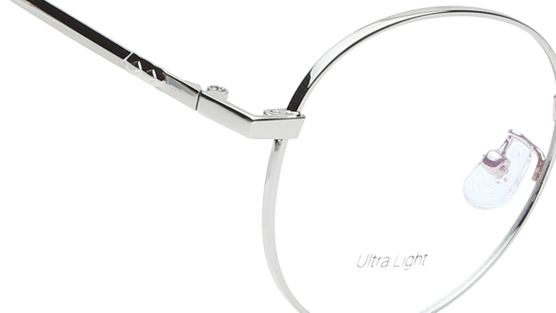 Silver Round Rimmed Eyeglasses