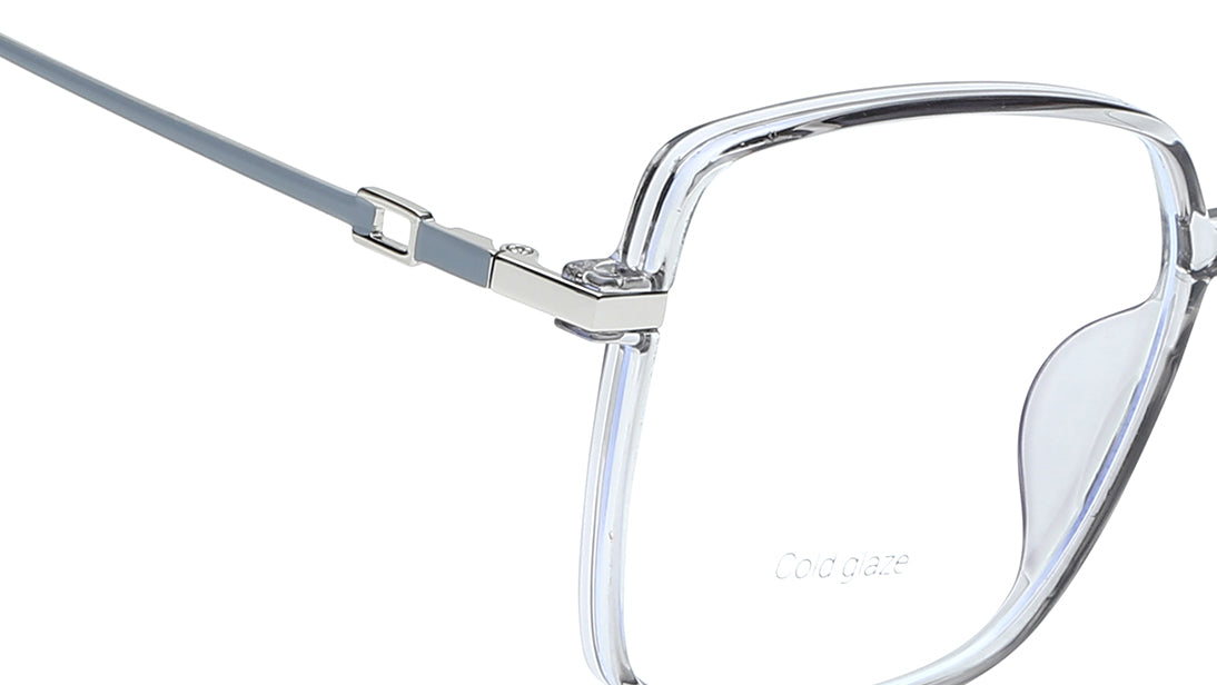 Grey Square Rimmed Eyeglasses