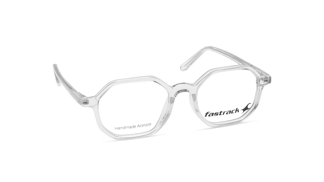 Transparent Hexagon Rimmed Eyeglasses