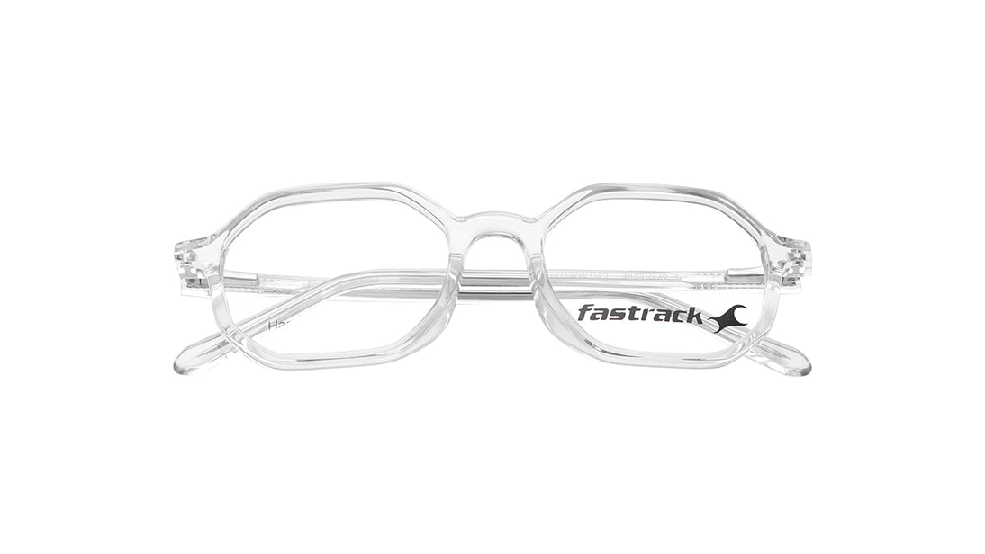 Transparent Hexagon Rimmed Eyeglasses