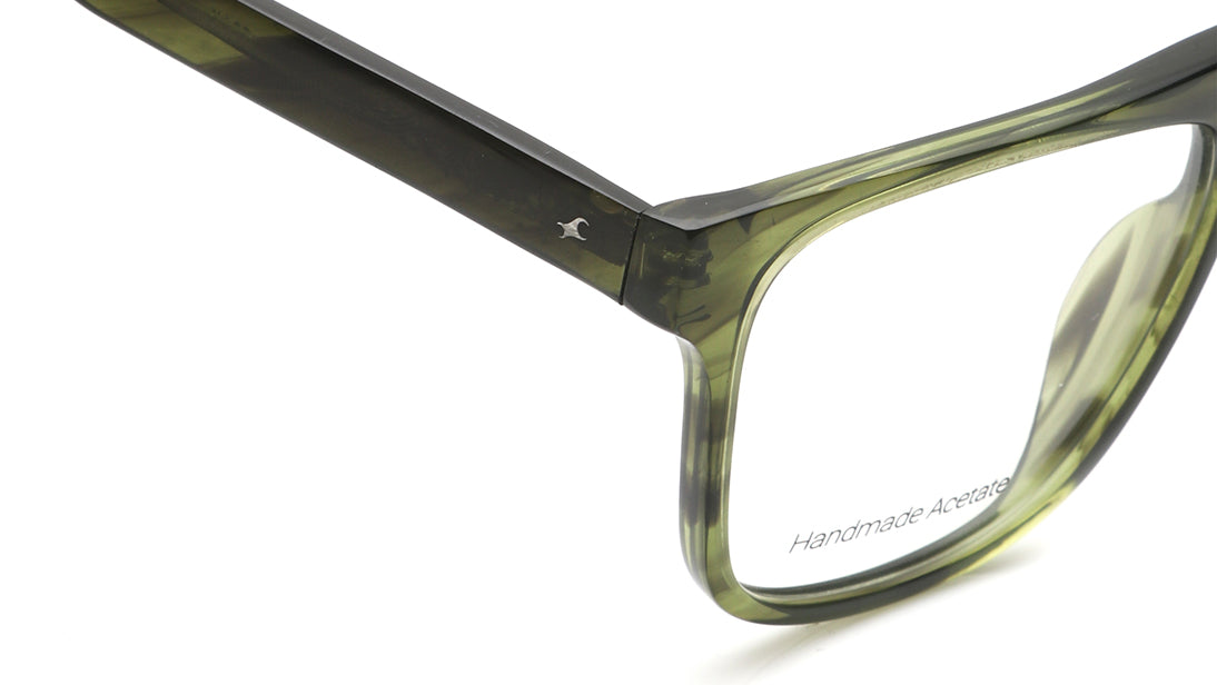 Green Square Rimmed Eyeglasses