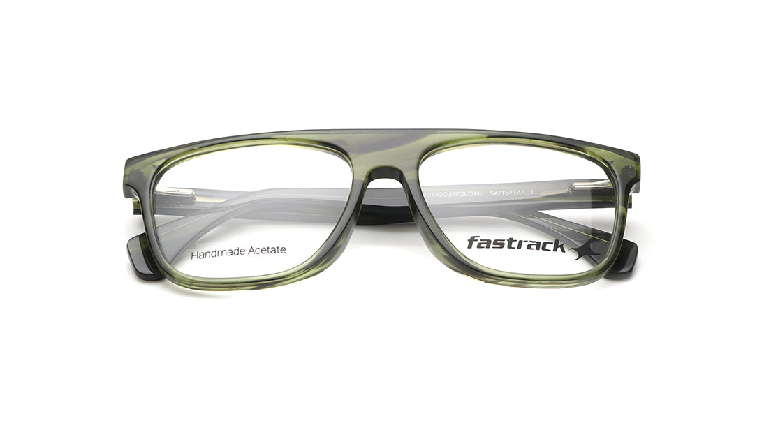 Green Square Rimmed Eyeglasses