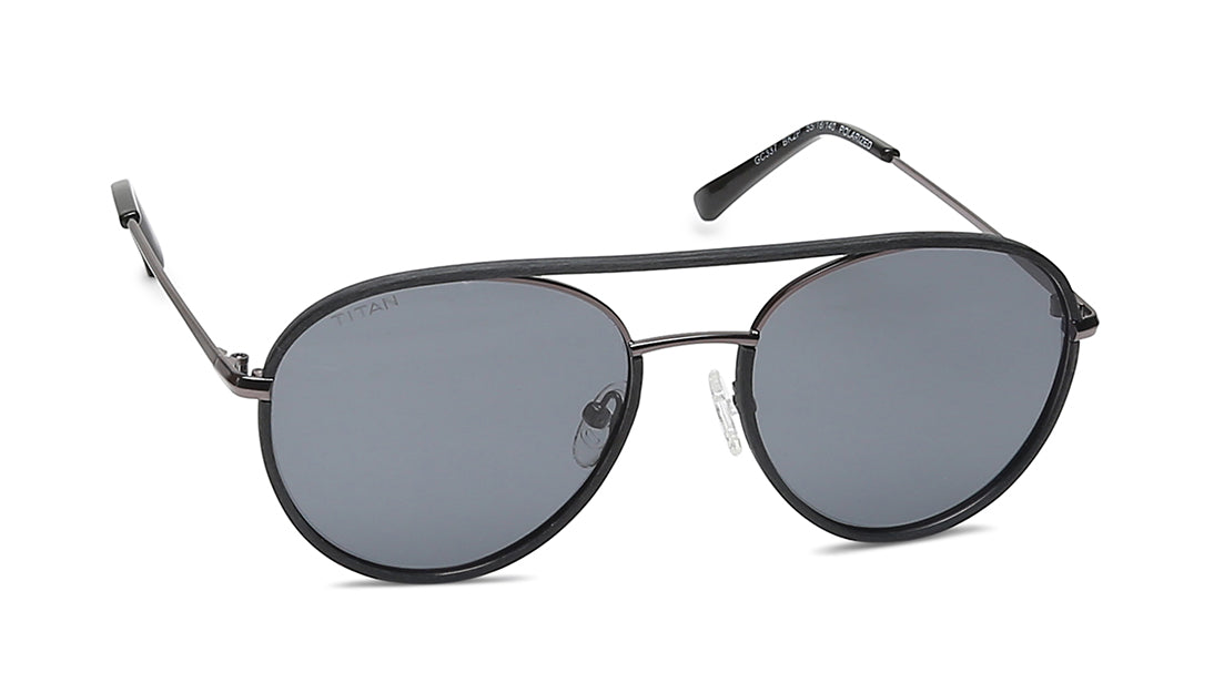 Grey Round Men Sunglasses