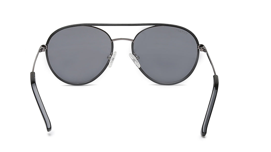 Grey Round Men Sunglasses