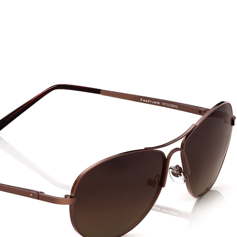 Brown Aviator Men Sunglasses