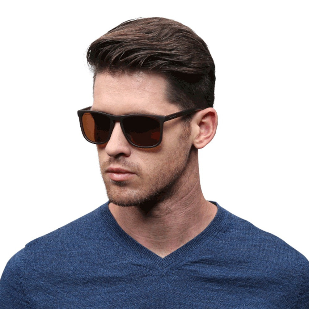 Brown Square Men Sunglasses