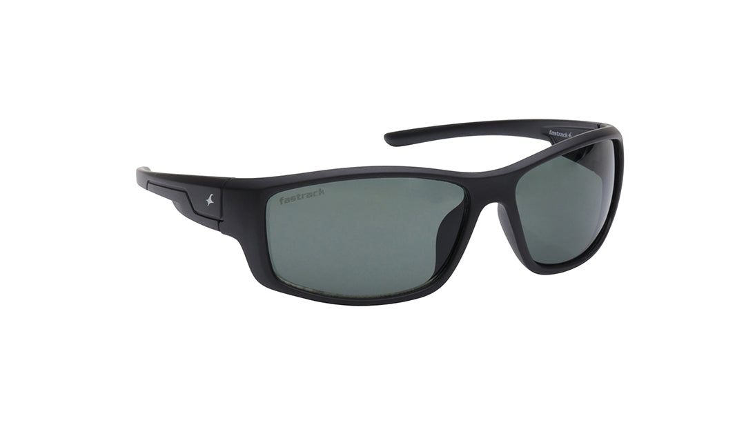 Green Sporty Rimmed Sunglasses From Fastrack (P427GR12V)