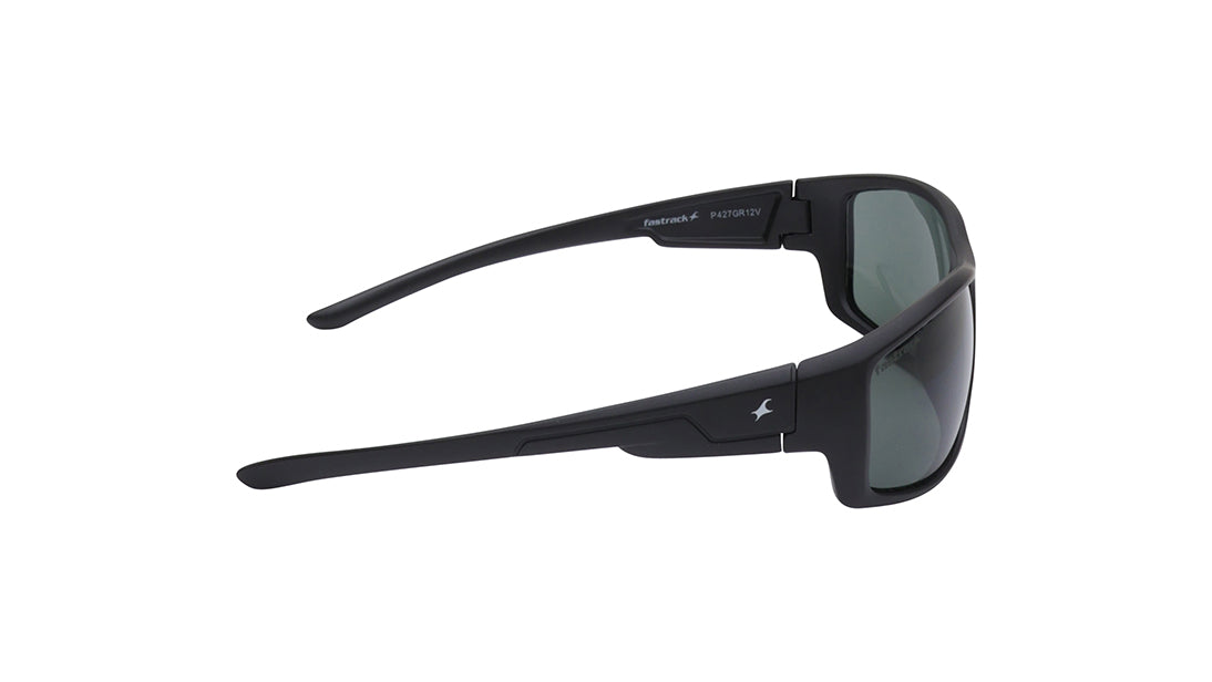 Green Sporty Rimmed Sunglasses From Fastrack (P427GR12V)