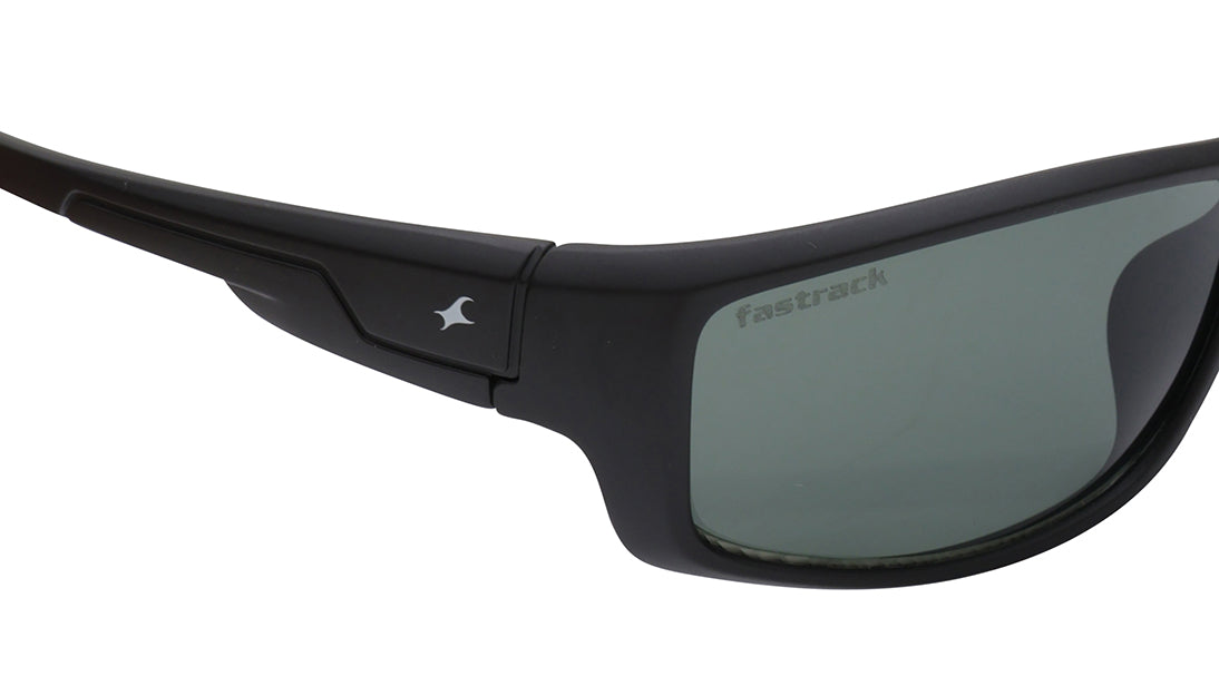 Green Sporty Rimmed Sunglasses From Fastrack (P427GR12V)