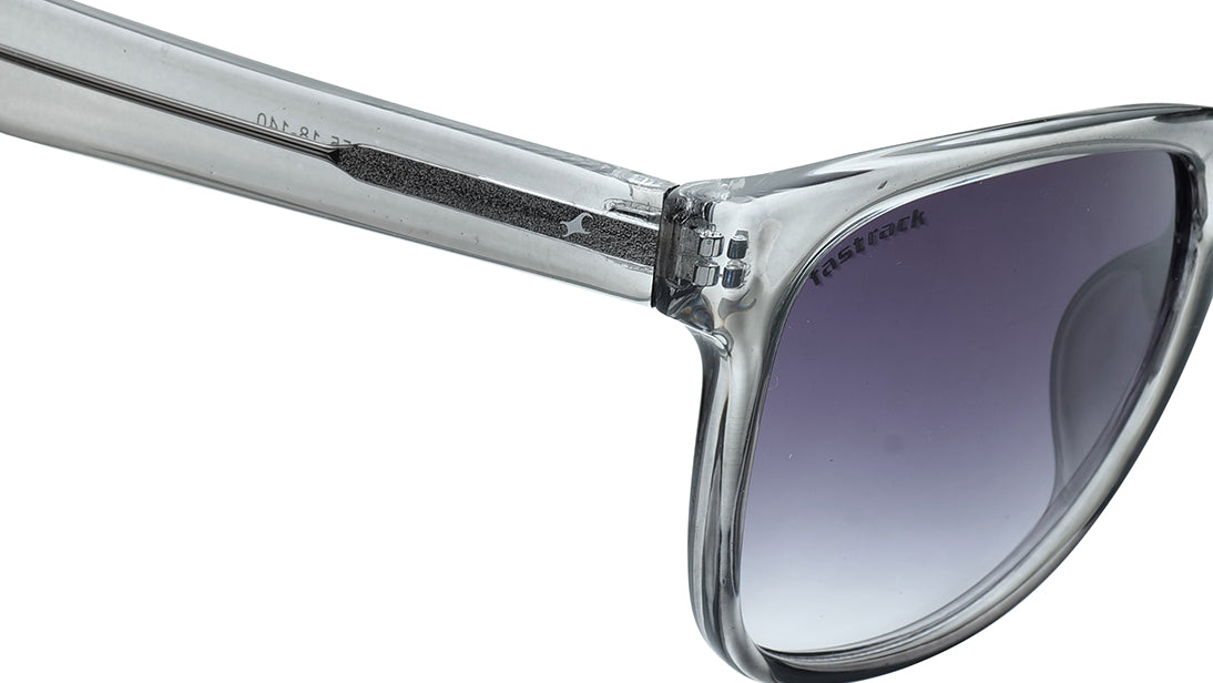 Grey Rectangle Rimmed Sunglasses(P475GY1V)