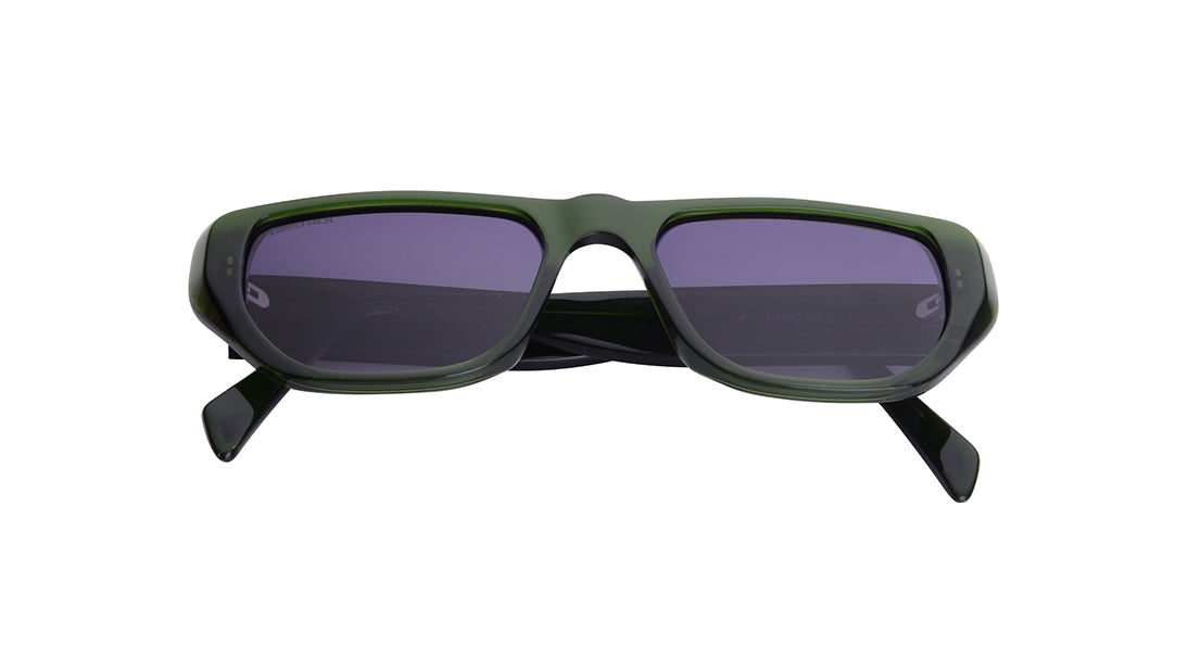 Grey Geometric Rimmed Sunglasses(P479GY3PV)