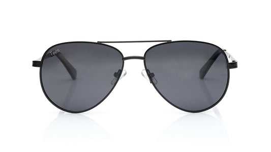 Black Aviator Sunglasses for Men and Women