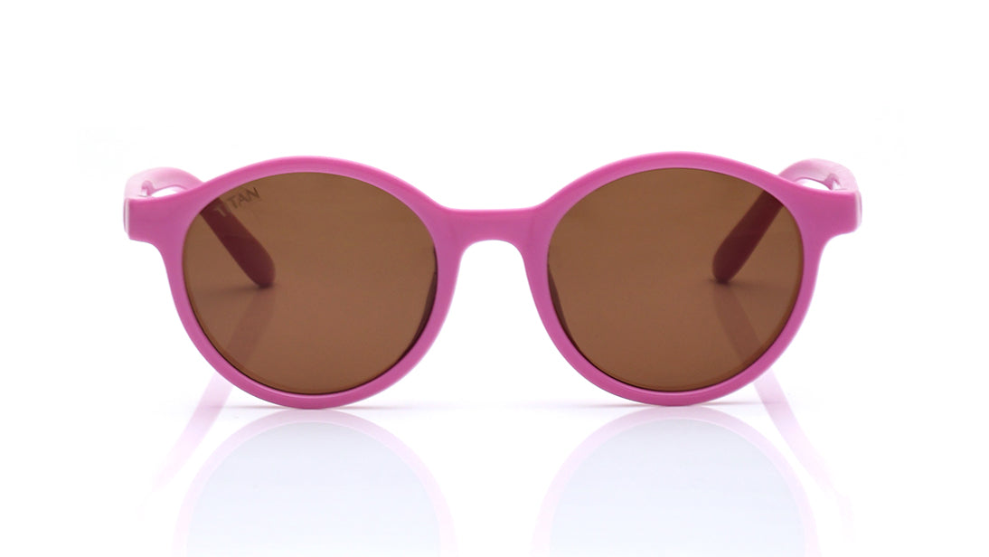 Brown Round Sunglasses for Kids