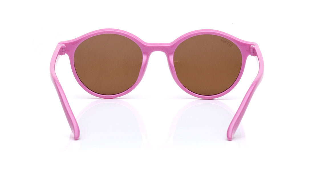 Brown Round Sunglasses for Kids