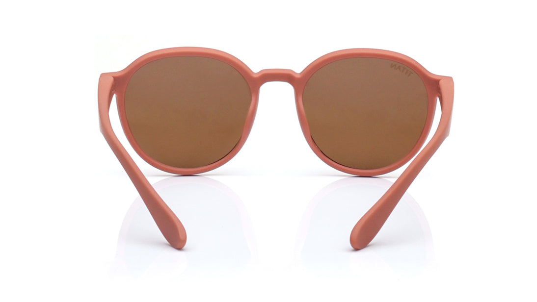 Brown Round Sunglasses for Kids