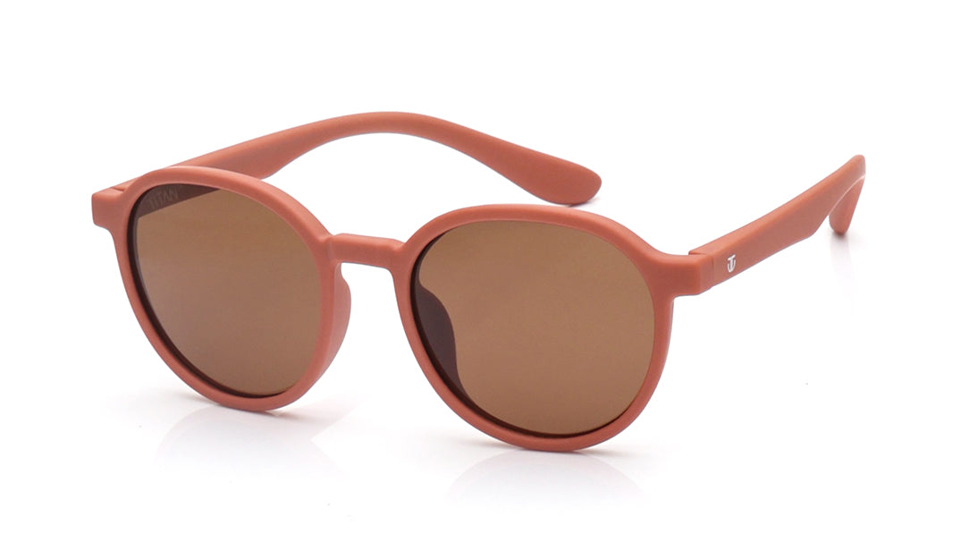 Brown Round Sunglasses for Kids